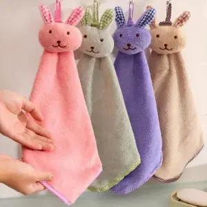 [JHQSWV6Q_51CW]타올 고리 수건 어린이집 극세사 토끼 (29470247A)