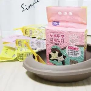 고양이모래삽 고양이 반려묘 응고형 탈취 두부모래 6개입 2.8kg