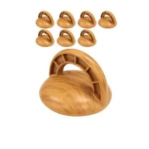 학교문손잡이 유리 창문이나 샷시에 설치하는 우드 컬러 손잡이 8P