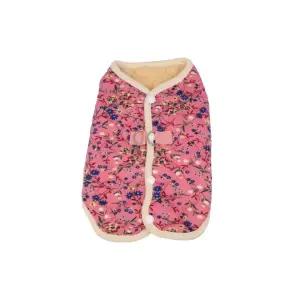 애견 누빔 조끼 핑크 M