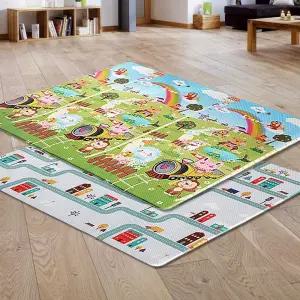 양면 놀이방매트 대 거실쿠션 유아용애기 층간소음 방지 아파트도로 방