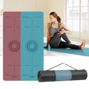 [콩심팥심]TPE센터라인 8mm 홈트레이닝 두꺼운요가매트 필라테스 스포츠매트