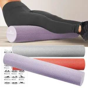 [콩심팥심]EVA폼롤러 90cm 얇은 폼플러 필라테스 돌기 스트레칭 EPP폼롤러