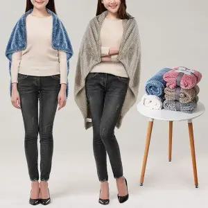 [콩심팥심]극세사무릎담요 귀여운 학교학생 치마 망토 대형 미니 담요이불