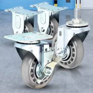 경량용 4 인라인/바퀴 소형 캐스터 우레탄 에어무소음 발통