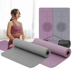 와이드TPE센터라인 8mm 두꺼운 요가매트 헬스장 홈트 스포츠매트