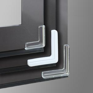 투명 충돌 방지 코너 창 보호대 부드러운 알루미늄 앵글 새시 스티커 보호 커버 3678