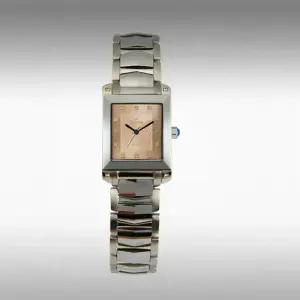 카리타스 고품격 천연 다이아몬드 텅스텐 여성 선물 명품 예물 고급 사각 메탈 손목 시계 / C151RF