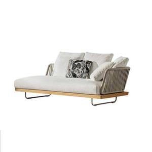 야외 2인용 라탄 의자 그네의자 라탄의자 티크 시트 콤비네이션 침대 40X높이 쿠션