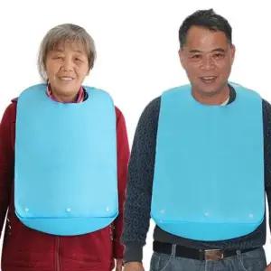 어른용 성인용 노인용 턱받이 방수 조끼