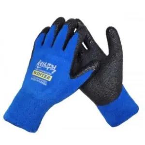 작업용방한장갑 혹한기장갑 윈터 장갑 블루 M 10P