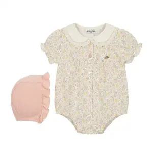 [압소바](의정부점)(26년 S/S 출산.백일선물) 2종택1 클로반소바디슈트(모자) (핑크,블루)