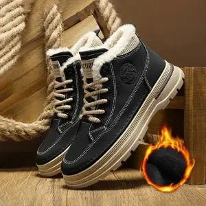 겨울 남성 털안감 방한 워커 부츠 미끄럼방지 방수 등산화 작업화