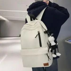 캐쥬얼백팩 캐리어결합 가방 데이트립 화이트 캐주얼백팩 여행 데일리