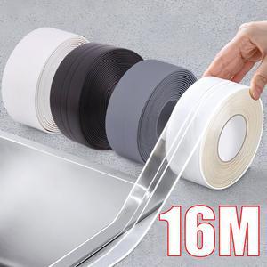 방수 실링 테이프 스트립 PVC 자가 접착 벽 스티커 욕실 샤워 욕조 코킹 주방 싱크대 곰팡이 방지