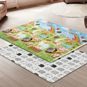 양면 놀이방매트 초특대 키즈 아이방 소음방지 놀이