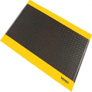 Vergo Industrial 15/16 초두꺼운 피로 방지 매트 - 헤비 듀티 상업용 등급 다이아몬드 플레이트