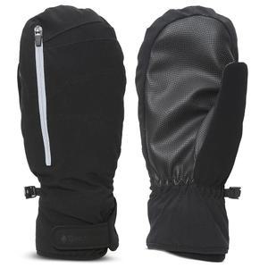 eAj 남성용 트레일헤드 컨버터블 장갑 u2013 지퍼 오픈 스키 장갑, 프리마로프트 단열재, 러닝용 블랙 핑거리스 장갑