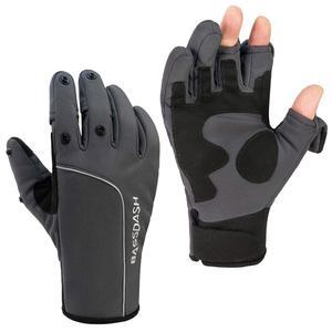 eAj 남성 얼음 낚시 사냥 사진 하이킹을 위한 BASDASH WinterPro 단열 낚시 장갑, 플리스 안감이 있는 방한 장갑