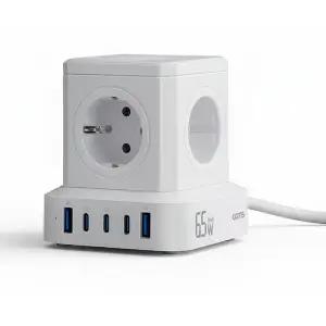 큐브멀티탭 AC490 4000W 고용량멀티탭 USB고속충전기 멀티콘센트