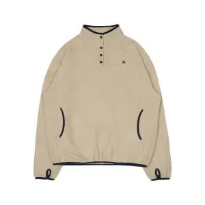 매장정품 THE COLDEST MOMENT TCM half button fleece pullover (beige)