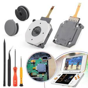 닌텐도용 2팩 조이스틱 교체 닌텐도용 새로운 3DS용 3DS XL 컨트롤러 3D 아날로그 센서 모듈 닌텐도용 새로운 2DS XL 조이스틱 엄지스틱 서클 패드 캡 교체 액세서리 부품 수리 도구 포함