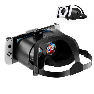 닌텐도 스위치 및 스위치 OLED용 VR 헤드셋, 조절 가능한 HD 렌즈와 편안한 헤드 스트랩이 장착된 업그레이드된 스위치 가상 현실 안경, 스위치 액세서리용 라보 VR 키트 3D 고글