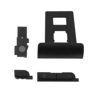 닌텐도 스위치 OLED, 블랙과 호환되는 YINETTECH 게임 콘솔 전원 볼륨 버튼 카드 슬롯 커버