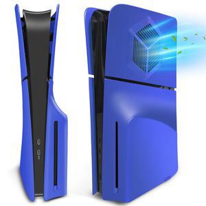 쿨링 통풍구가 있는 PS5 SIim 디스크 에디션용 아빈 페이스 플레이트, PlayStation 5 SIim 콘솔용 교체 쉘 코브, PS5 슬림 액세서리용 ABS 하드 스크래치 방지 방진 케이스 스킨