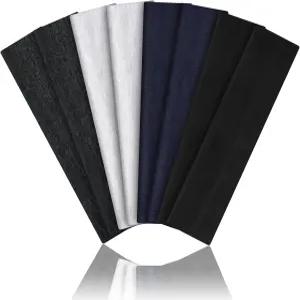 여성용 8PCS 부드러운 신축성 스트레칭 운동용 헤드밴드 - 천 땀 흡수 컬러풀한 요가 러닝 헬스장에