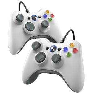 Xbox 360-2 팩용 Gamrombo 유선 컨트롤러, Xbox 360 /360 S /360 E와 호환, 듀얼 진동, 2.5mm 헤드폰 잭 지원
