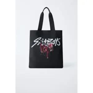 ZARA 자라 KPOP DEMON HUNTERS NETFLIX ⓒ 토트백 - 블랙 143052