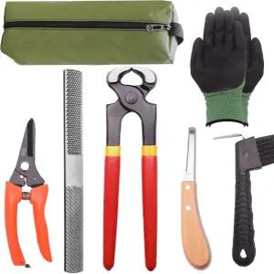 적재된 패리어 도구 키트 - 8인치 프로페셔널 후프 니퍼 커터 핸들 나이프 미니 라즈 파일 염소 돼지 말말