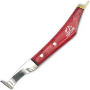 말 관리 발굽 나이프 - J2 일본 강철 칼날 픽 황동 토퍼 시트 핸들 및 소 신발 신고 다듬기 용품을 위한