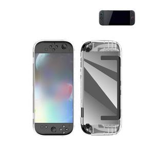 닌텐도 스위치 2 게임 콘솔용 클리어 케이스, 얇고 가벼운 스탠드 앤 스크래치 방지 내구성 보호 고무 TPU 커버(투명).