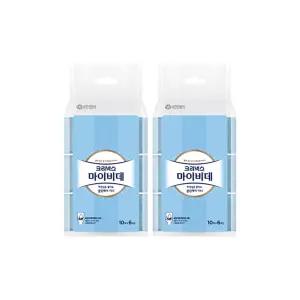 크리넥스 마이비데 클린케어 미니(휴대용), 10매, 6입, 2개(120매)