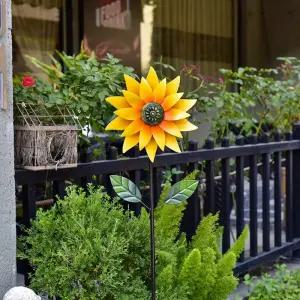 해바라기바람개비 조경용 바람개비 야외 테라스 조형물 대형 야외조경 인테리어 꾸미기