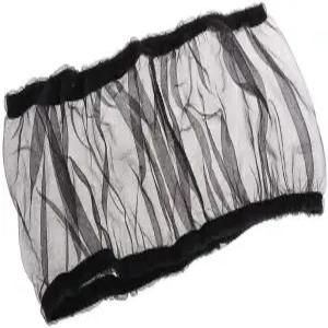 프라노보 새장 씨앗 포수 가드 앵무새 나일론 메쉬 그물 커버 신축성 있는 쉘 스커트 트랩 케이지 바구니