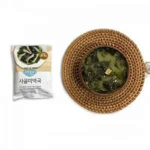 VT D4N7Q0L7 즉석국 10초완성 동결건조 특사골미역국 15g 5P