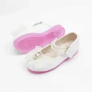 국산 보석리본 LED진주 여아메리제인