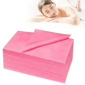 100PCS 일회용 침대 시트 31인치 X 71인치 마사지 테이블 방수 스파 부직포 커버 통기성 뷰티 타투 호텔