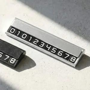 HICKIES A9S9S0C8 차주 연락처 풀메탈 주차번호판 프라이버시보호 시크릿 덮개 010