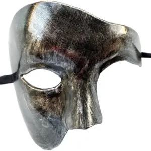 쿨와이프 가면극의 빈티지 팬텀 원 드 하프 페이스 코스튬