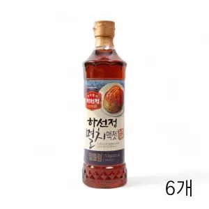 WL 하선정 멸치액젓 실속형 1Kg X 6개 김장 겉절이 국물요리 멸치액 업소용식자재 겉절이