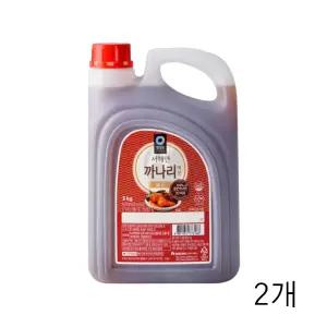 WL 대상 청정원 서해안 까나리 액젓 3kg X 2개 김장용액젓 요리양념 맑은액젓 김장재료