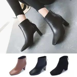 인기상품 가을구두 여성 앵글부츠 숏부츠 미들힐 [W220E02_260330]