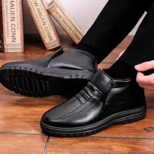 [라일리] Rly 남성 겨울 따뜻한 털안감 방한 로퍼 구두 털 워