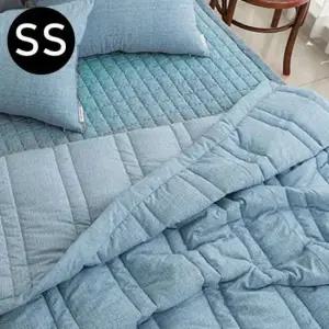 슈퍼싱글이불패드셋트 소프트마이크로 간절기이불 패드세트 슈퍼싱글SS 블루