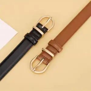 가죽허리띠 여자 가죽 슬림 패션벨트 허리띠 원피스 정장 청바지
