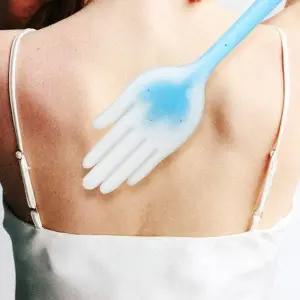 목어깨마사지기 실리콘 등 마사지봉